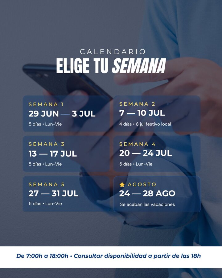 Calendario intensivos de verano FCV Pádel