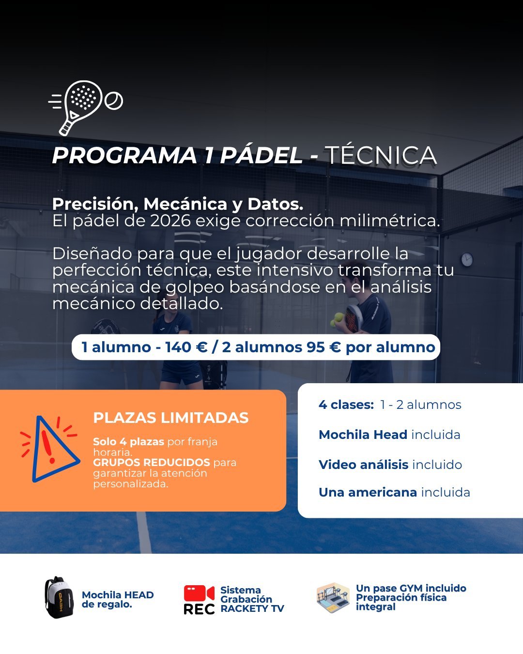 Programa 1 Técnica FCV Pádel