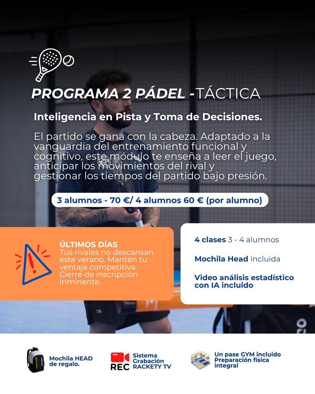 Programa 2 Táctica FCV Pádel